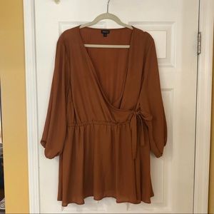 Torrid Tie Waist Blouse